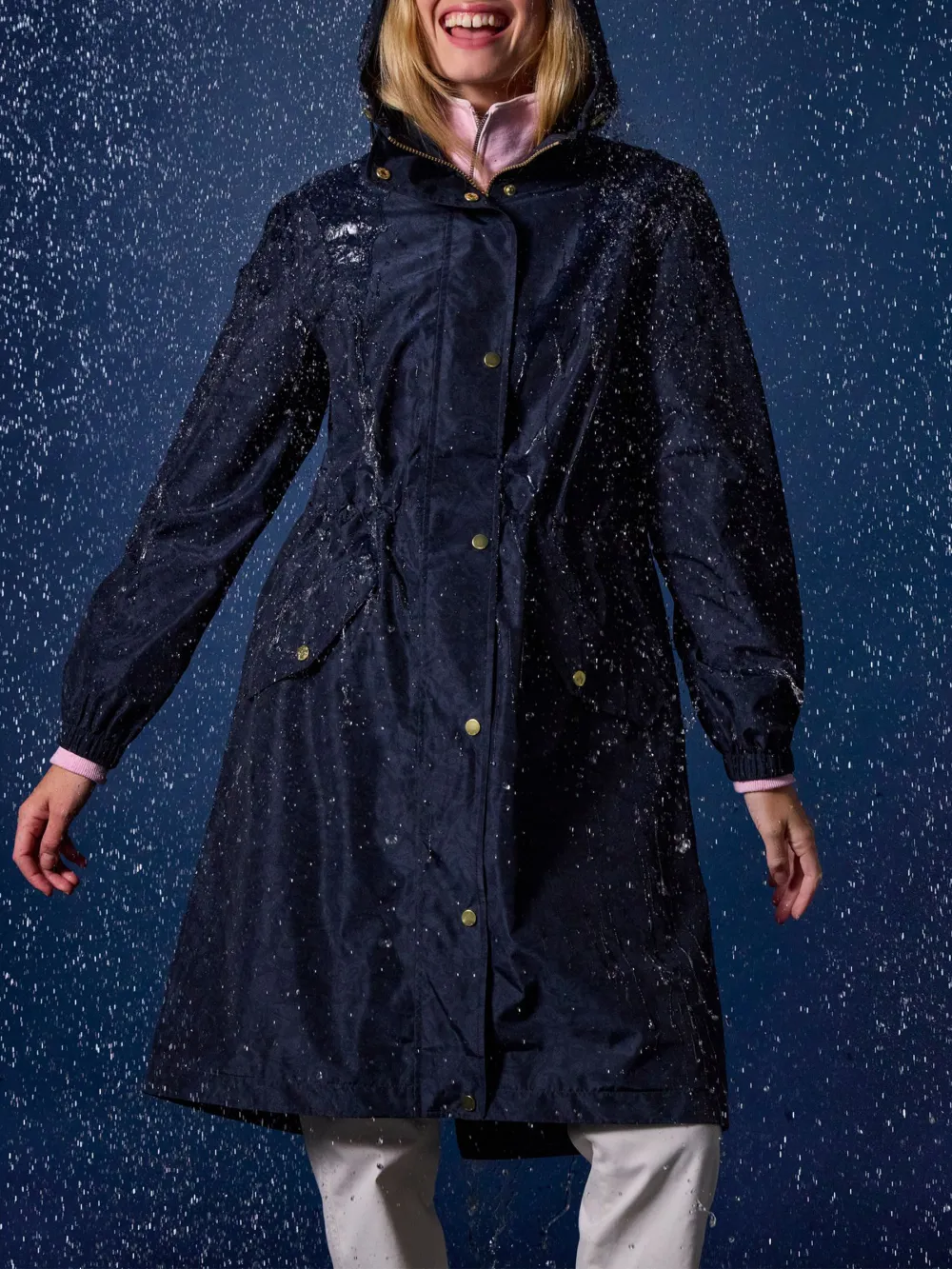 Waterproof And Foldable Raincoat With Hood