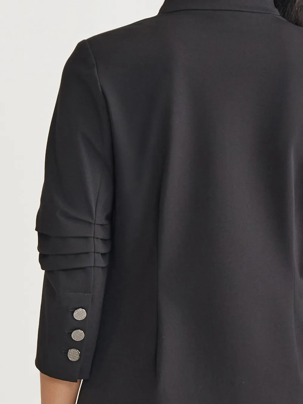 Three Quarter Sleeve Pleated Jacket