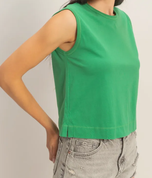 Jersey Knit Sleeveless Top