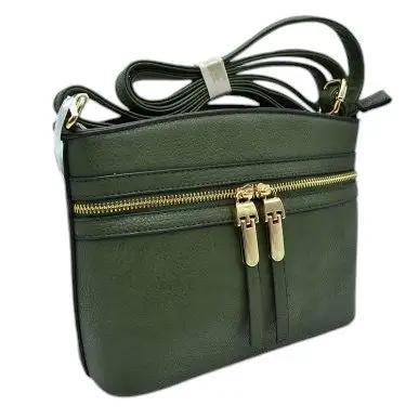 Zipper Detail Crossbody Bag