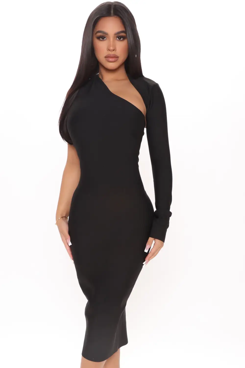 My Love Bandage Midi Dress - Black