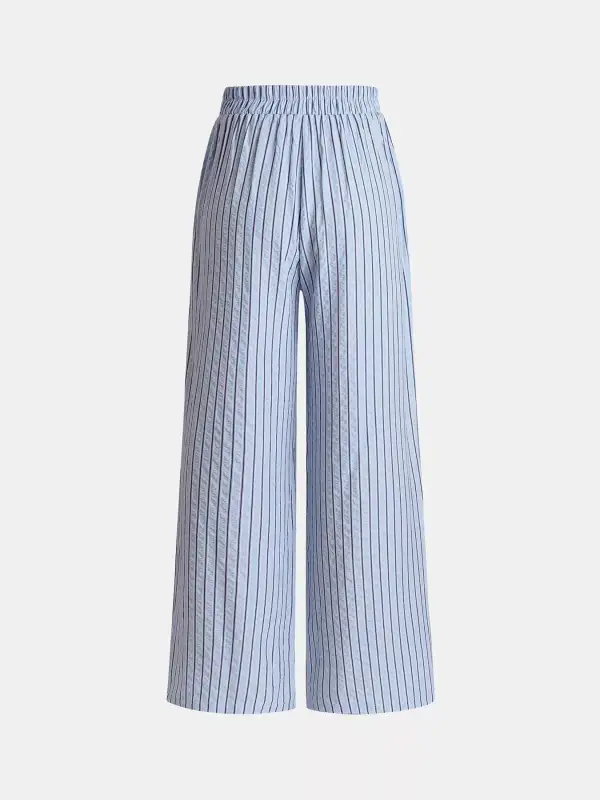 Everyday Striped High Waisted Wide Leg Pants
