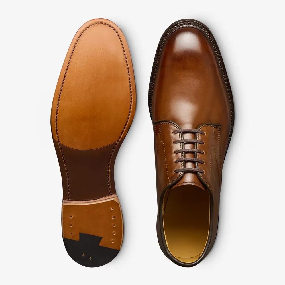 Commuting Style Leather Plain-toe Shoe