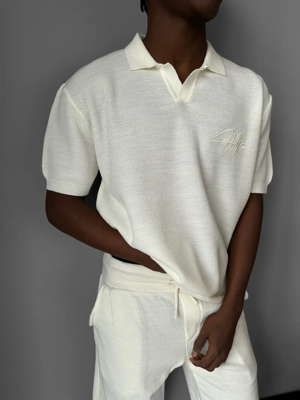Layered Relaxed Knit T-Shirt