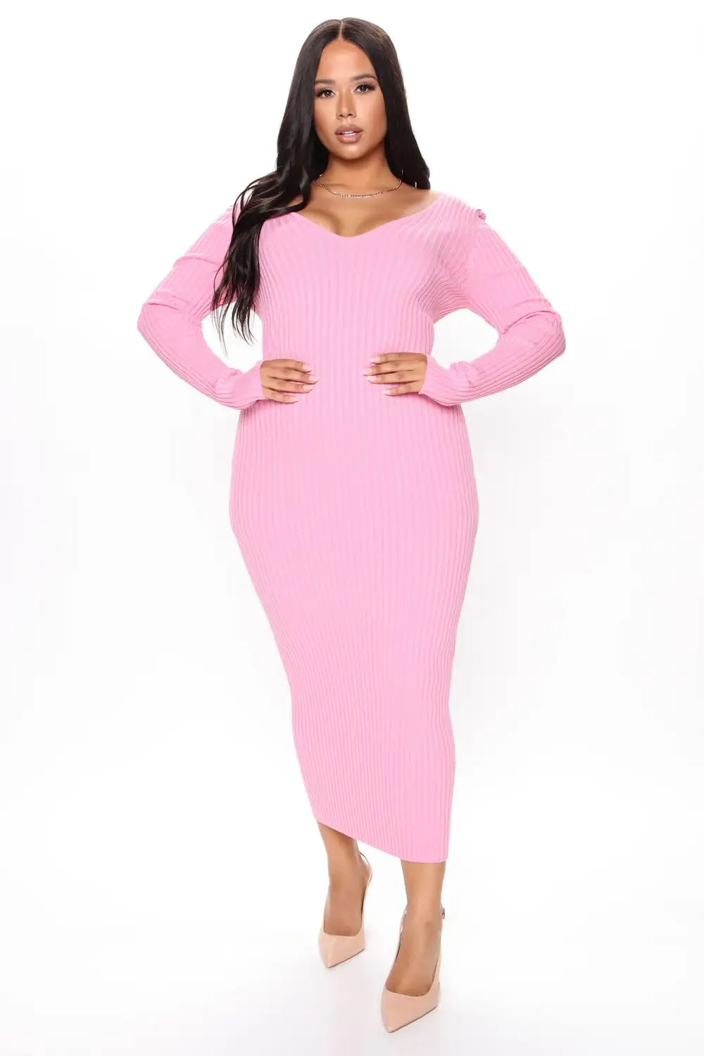 Kallan Knit Dress - Pink