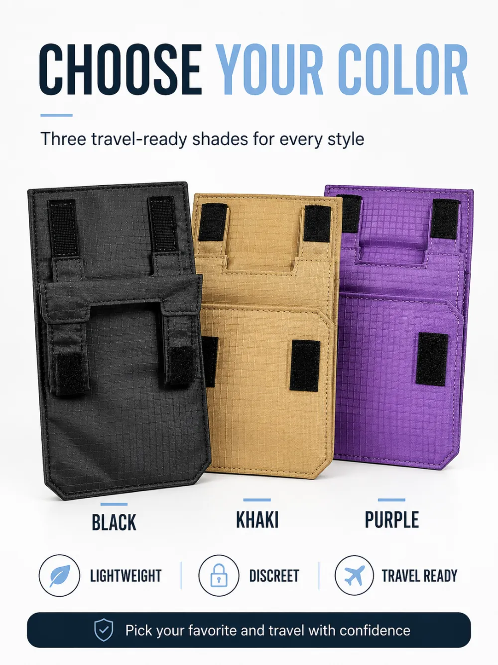 Coin Purse/ID Holder - Invisible and Anti-theft