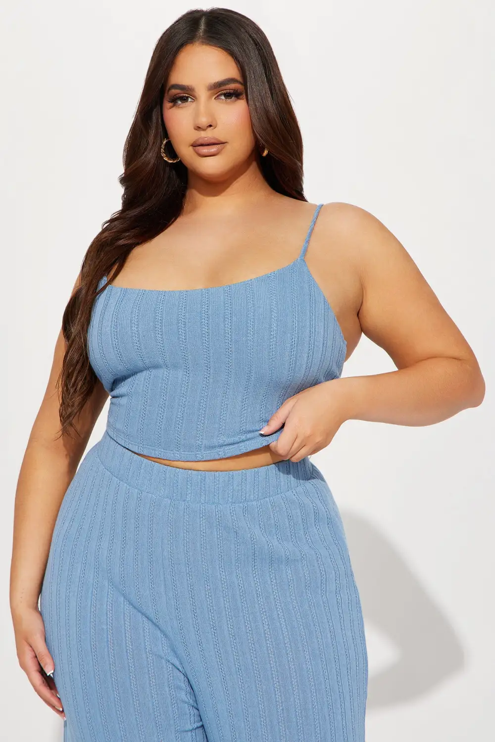 At The Spot Pant Set  - Blue
