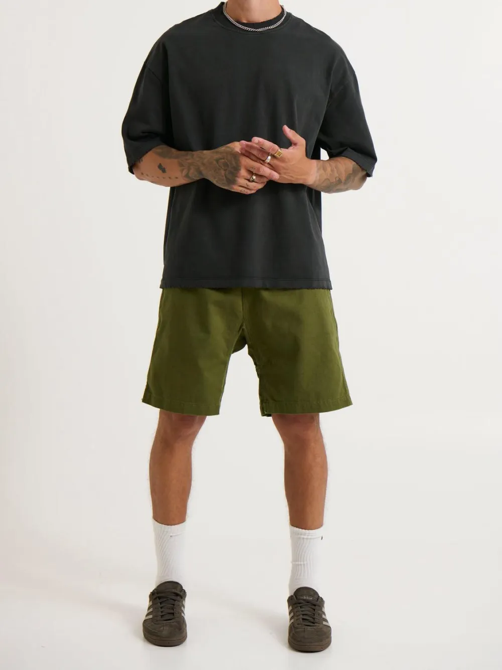 Casual And Comfortable Army Green Shorts