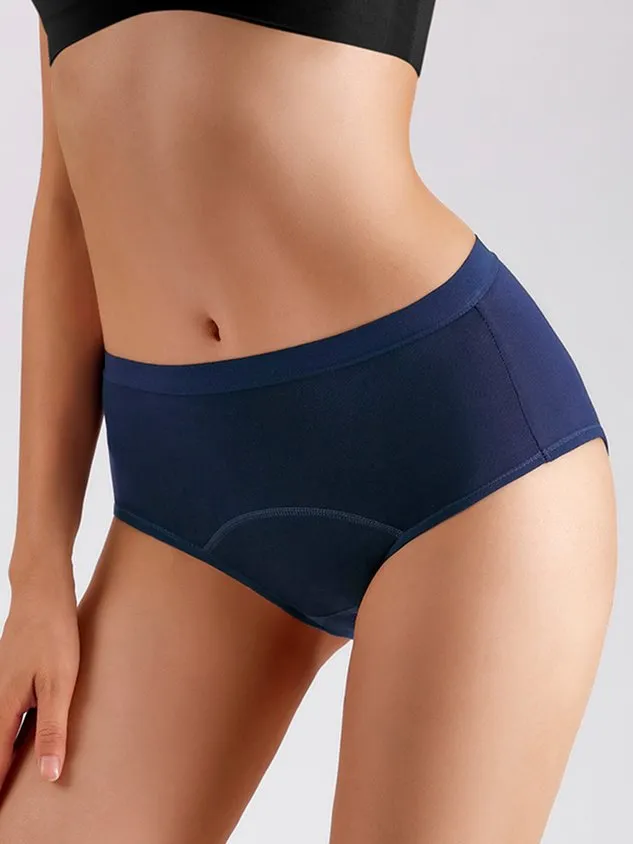 Women's Menstrual Period Briefs Girls Super Soft Postpartum Cotton Panties Underwear