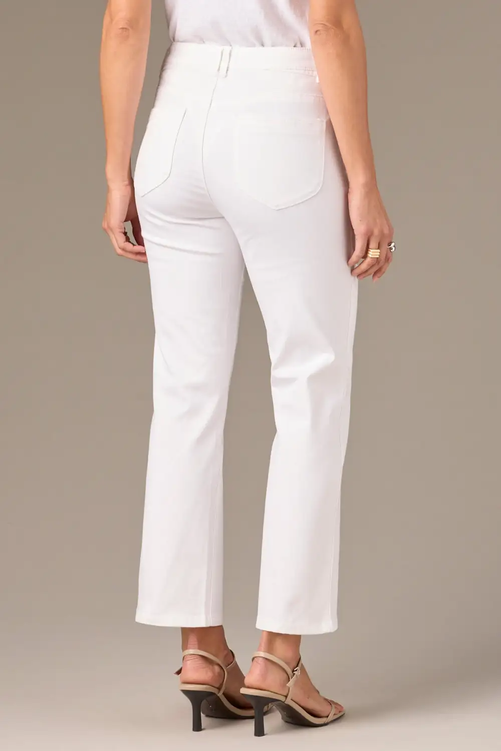 Daily Basic High Rise Cropped Hem Barely Boot Jeans