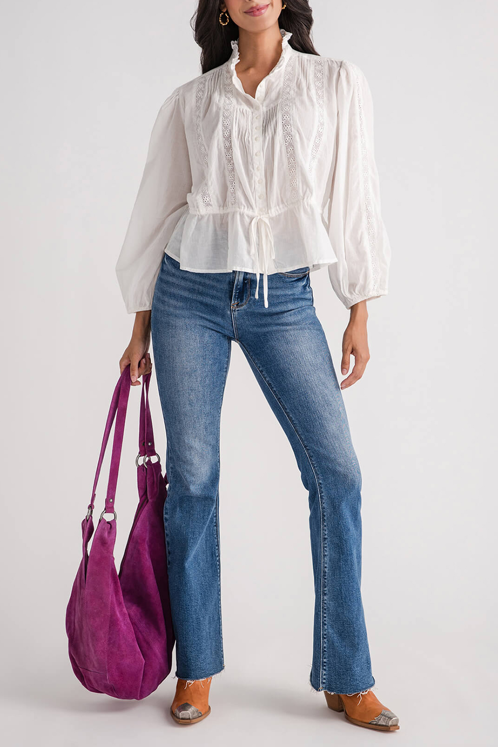 Free People Best of Me Blouse - optic white