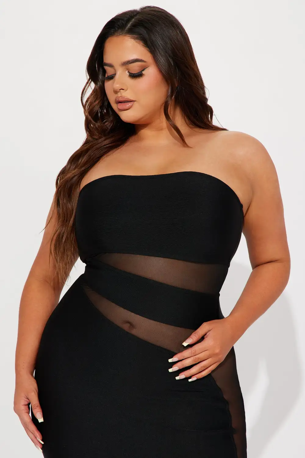 Mackenzie Bandage Maxi Dress - Black