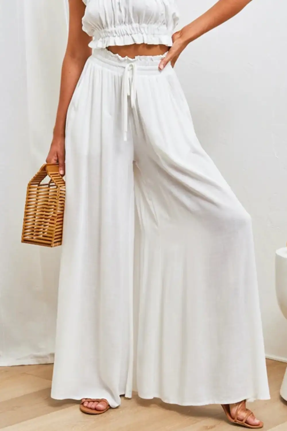 Easy Waist Wide Leg Pants