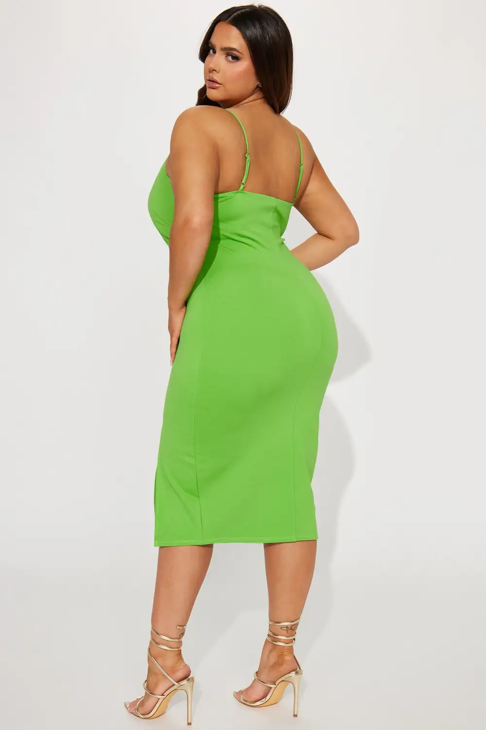 Kassie Midi Dress - Green