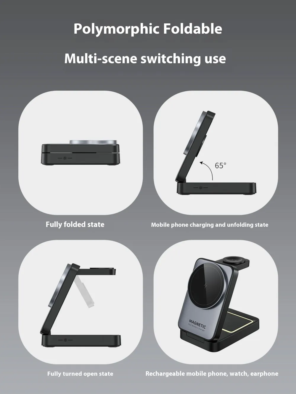 Executive 3-in-1 Magnetic Charging Dock 15W