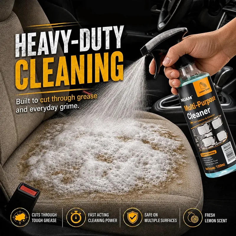 Multi-Purpose Cleaning Spray, Heavy Duty Dual-Action Degreaser & Stain Remover🧽