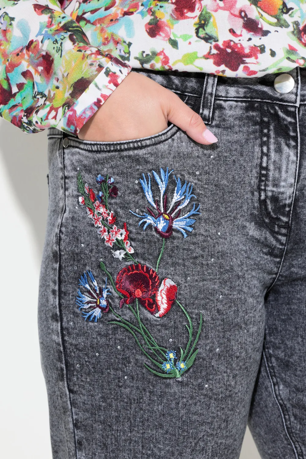 Sparkling Rhinestone Jeans