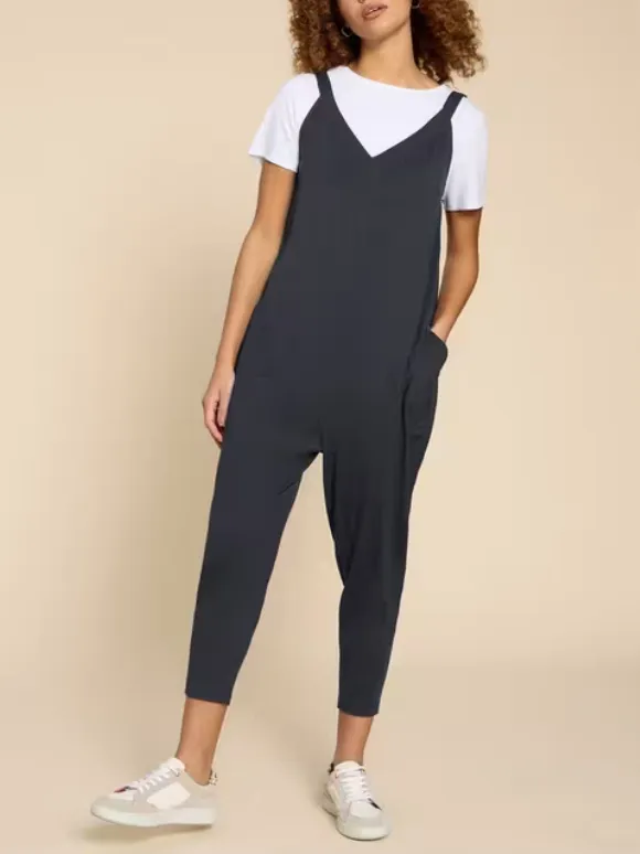V-Neck Jersey Jumpsuit