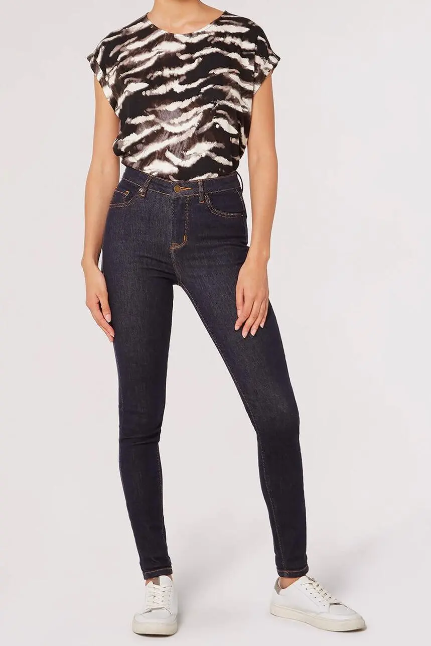Raw Denim Skinny Jeans