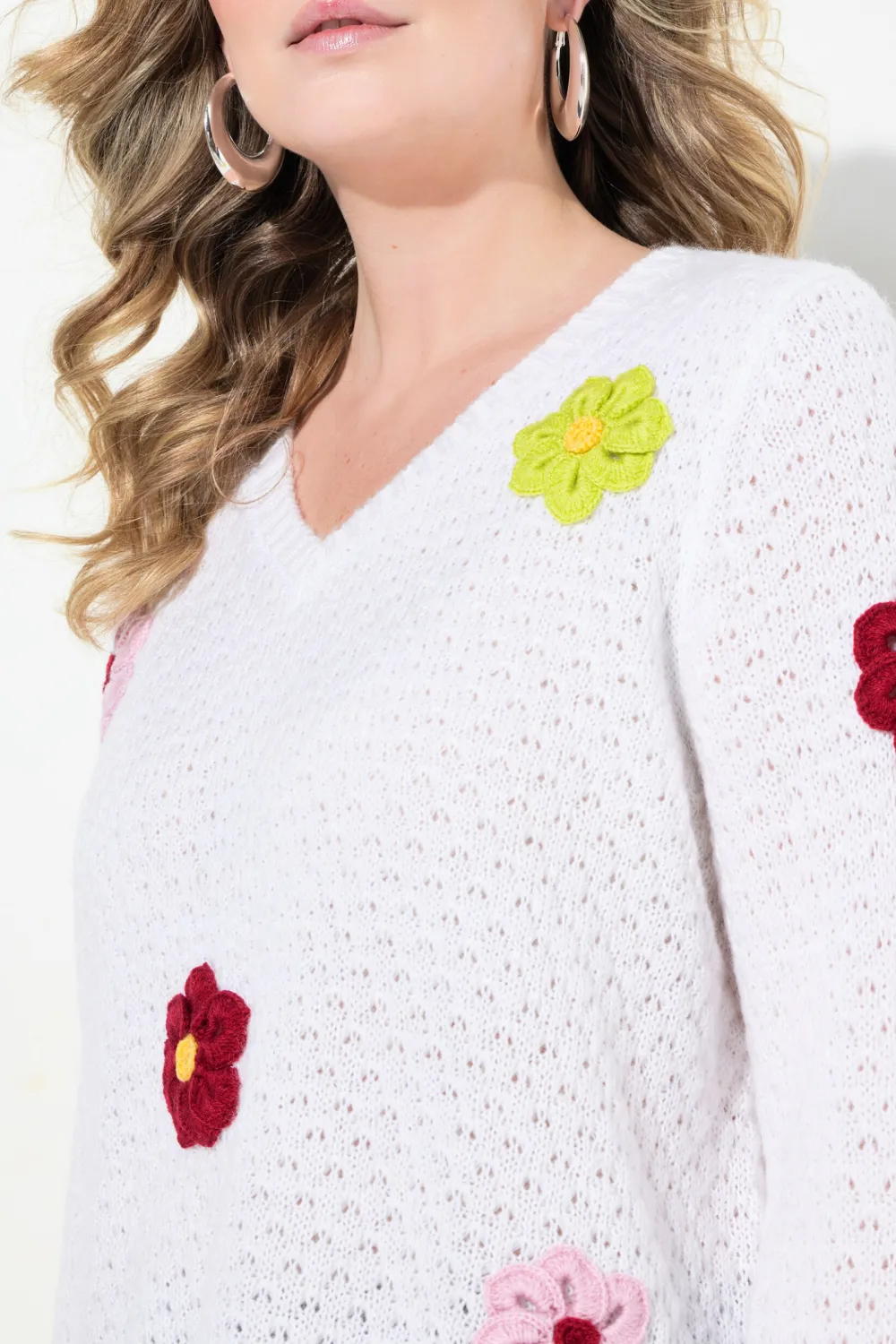 Ribbed V-Neck Sweater