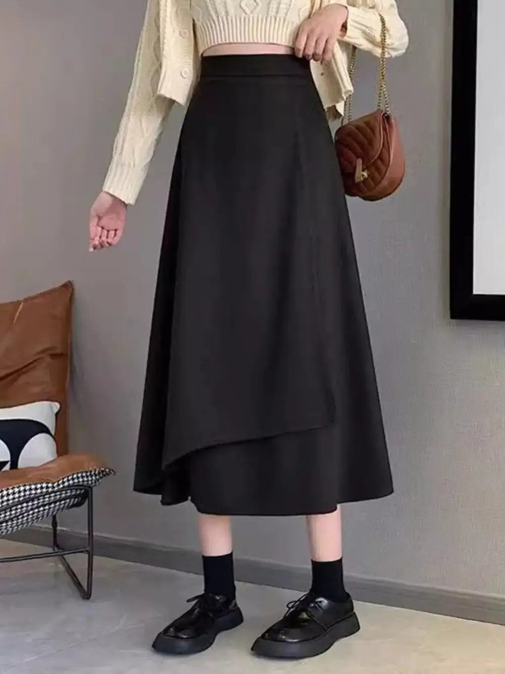 Asymmetrical Hem Skirt