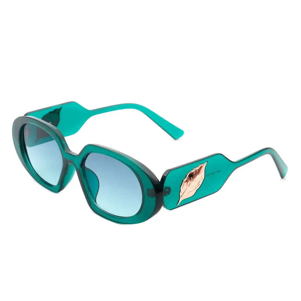 Rectangle Oval Frame Sunglasses
