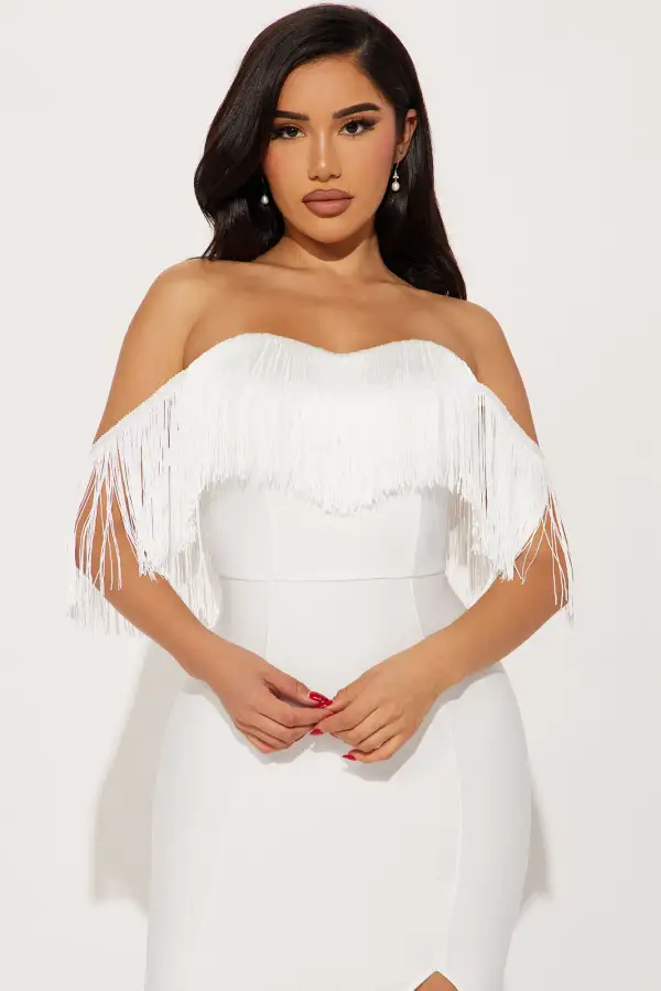 Stallion Bandage Maxi Dress - White