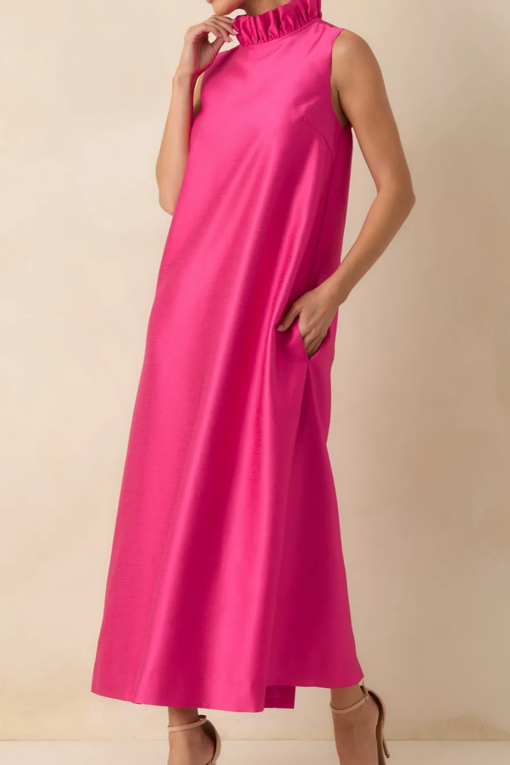 Hot Ruffle Maxi Dress