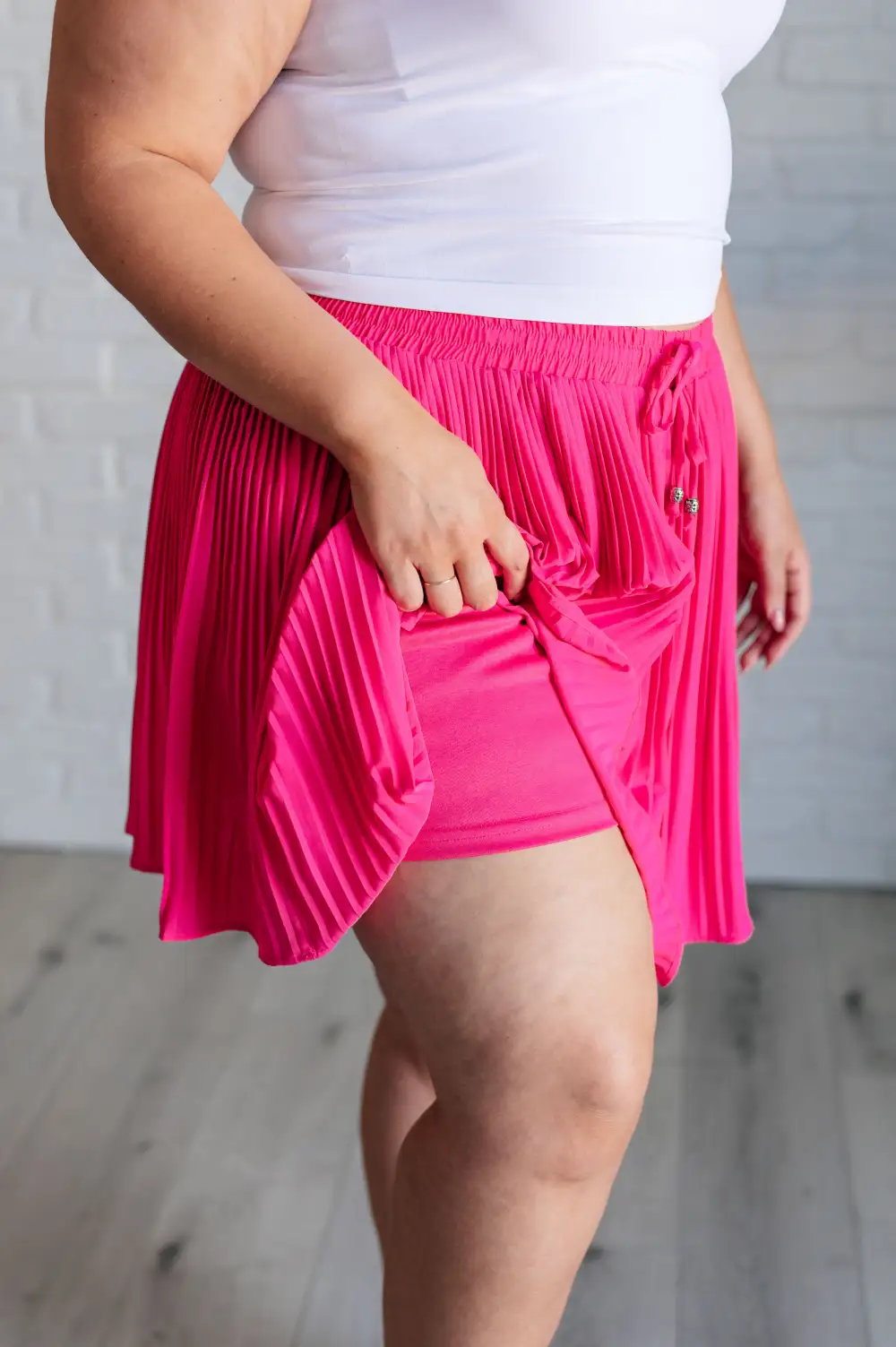 Bottom Dollar Skirt in Hot Pink