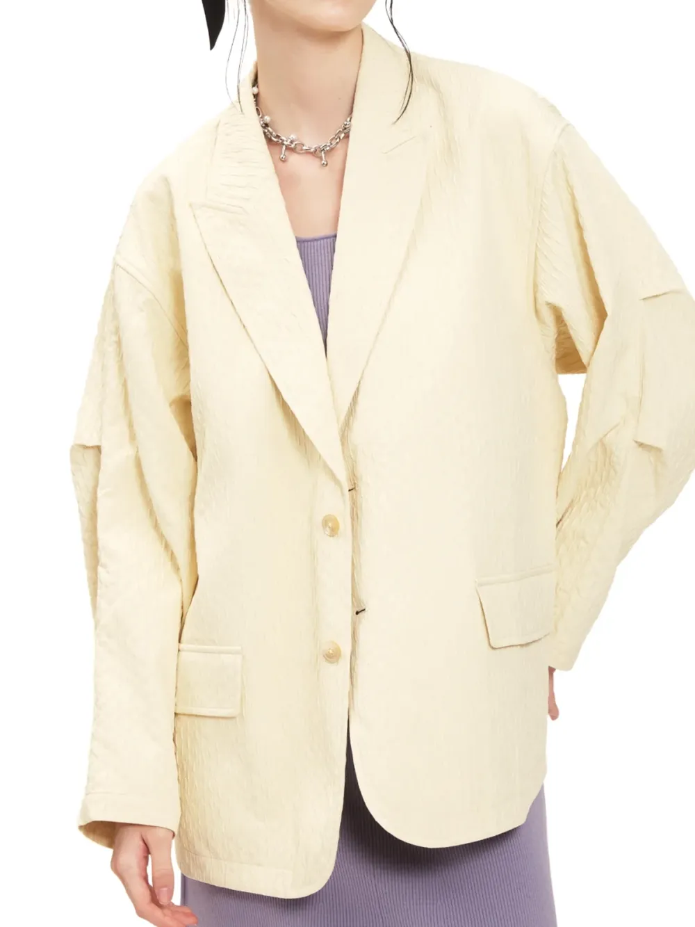 Loose - Fit Oversized Blazer Jacket