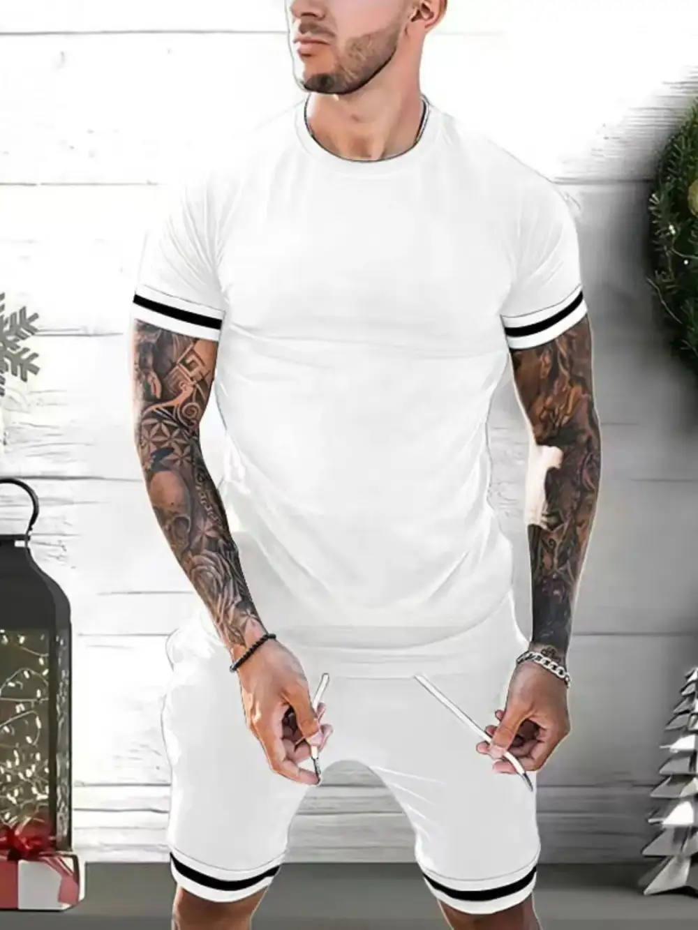 Travel Cotton Blend Casual Set
