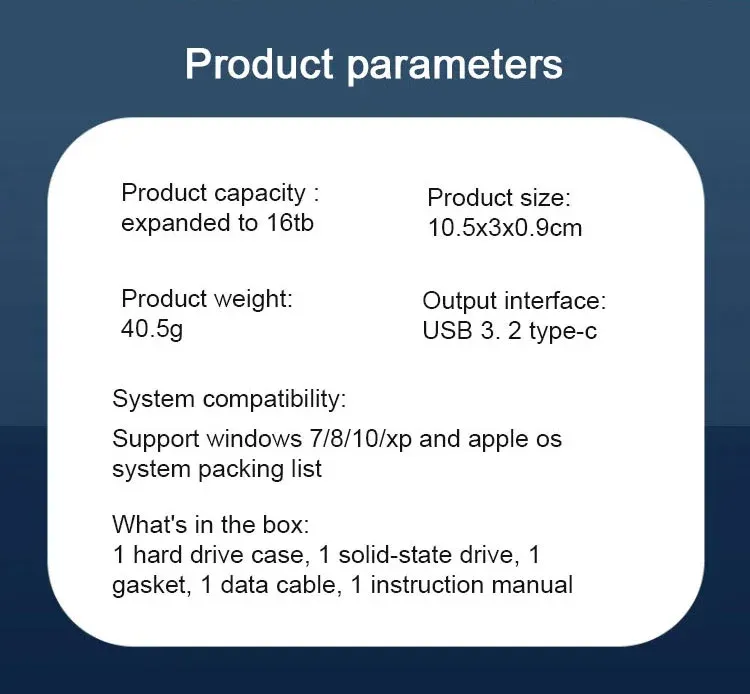 16TB Large-Capacity Type-C Portable Mini SSD!!!