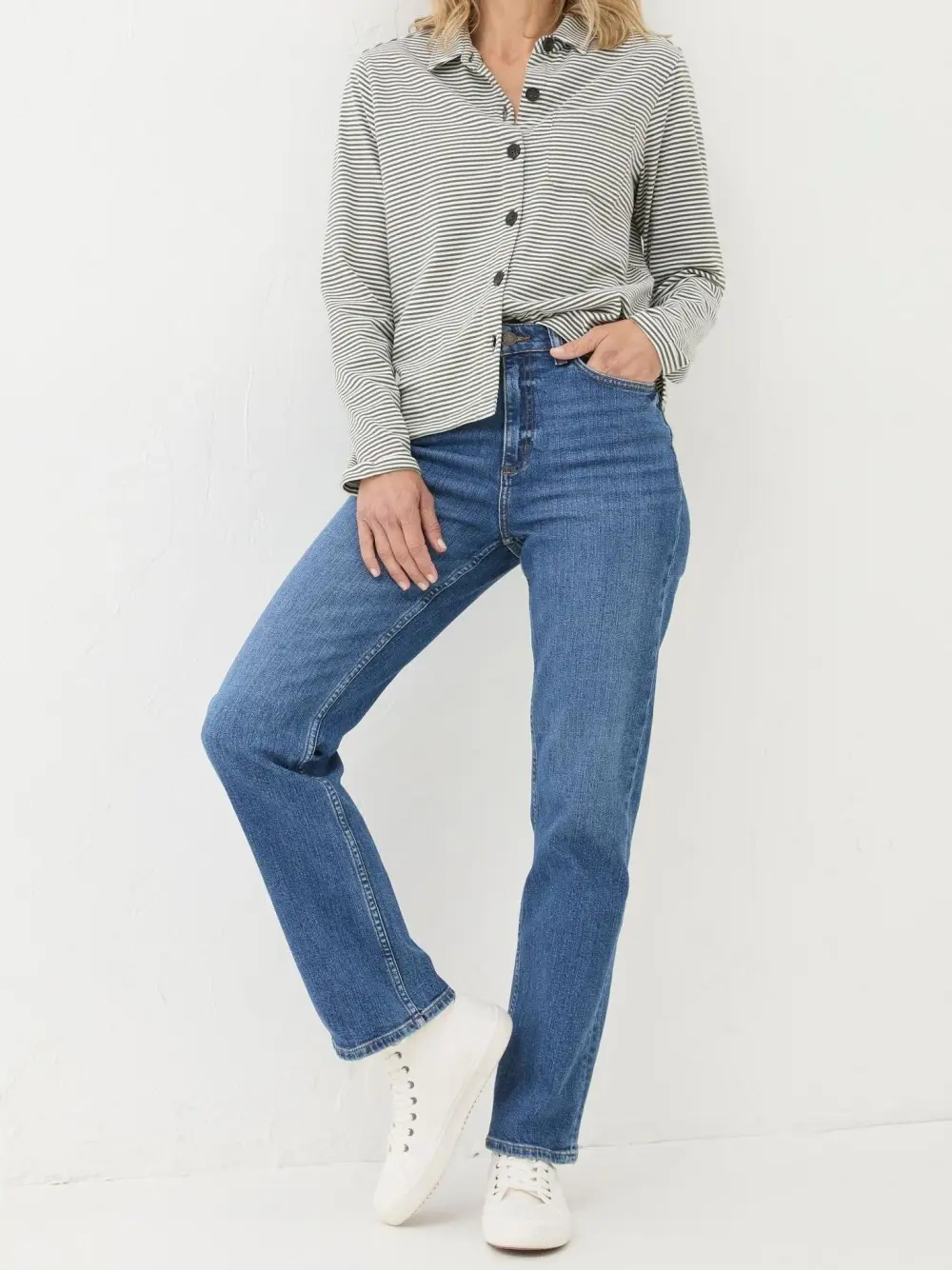 Carmel Blue Denim Comfort Straight Jeans