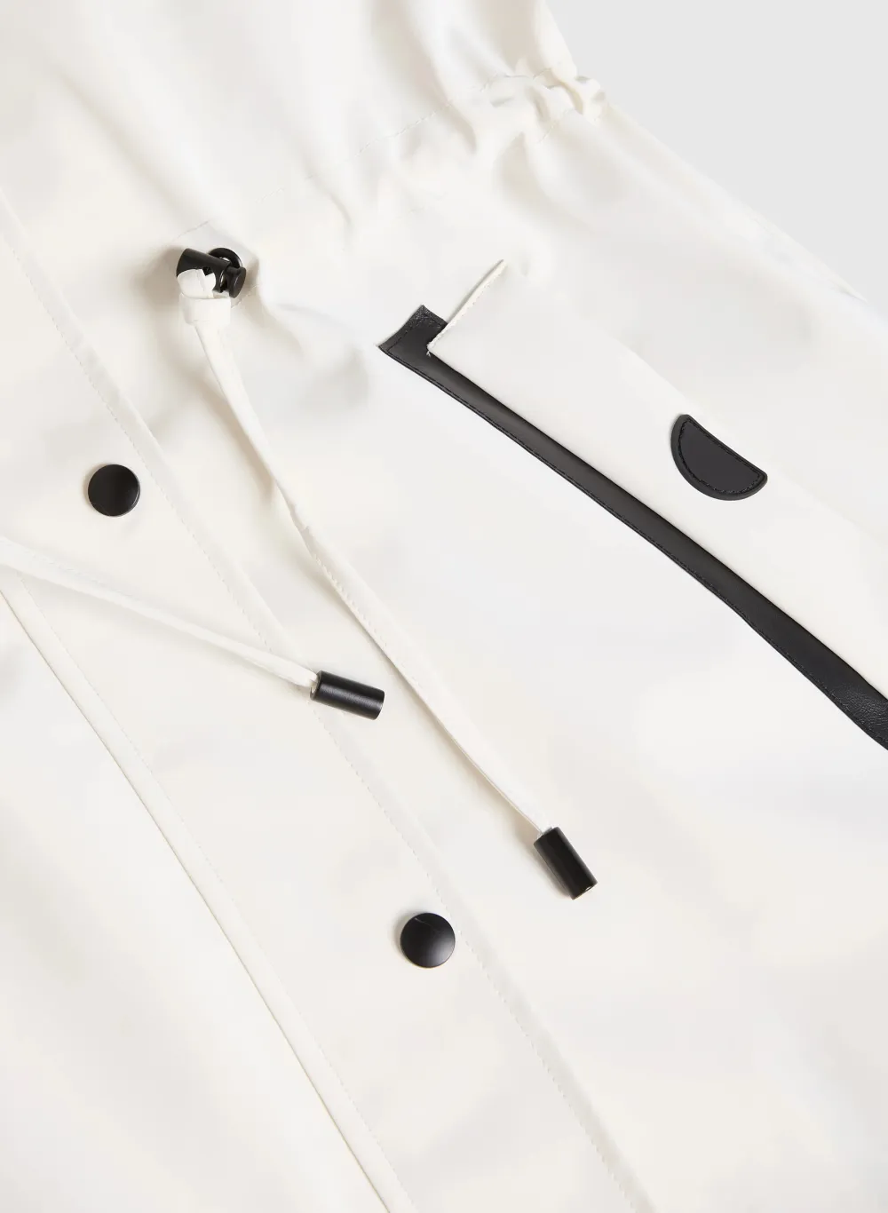 Water-Resistant Hooded Trench Coat