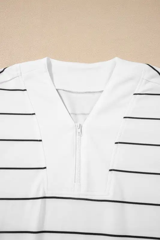 Striped Shoulder Jumpsuit