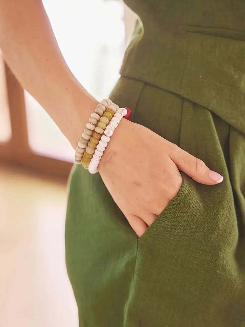 Casual Button Front Button Set