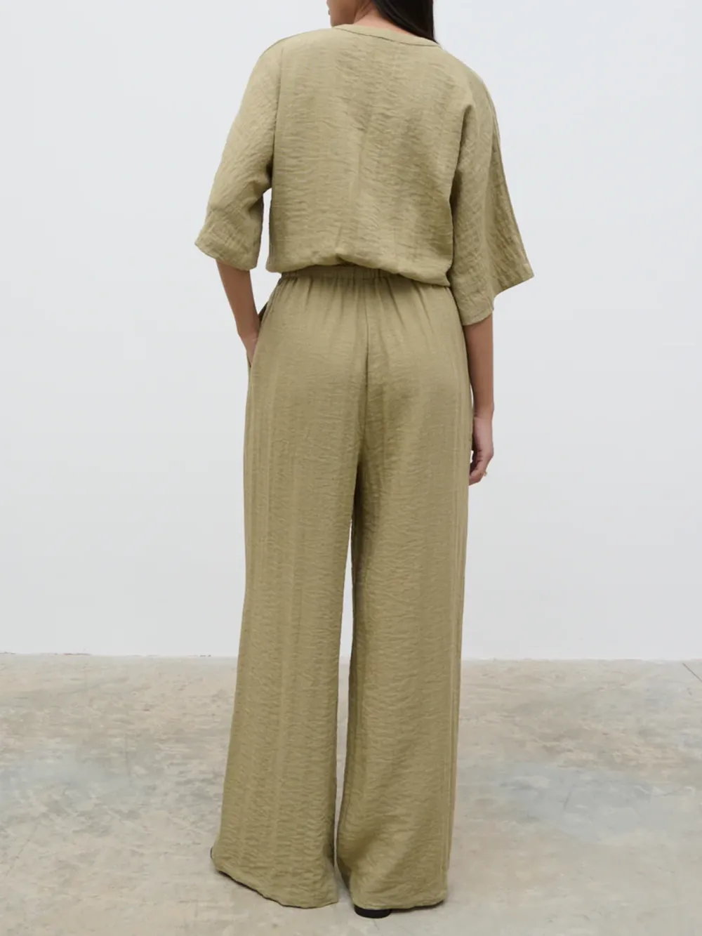 V-Neck Jumpsuit
