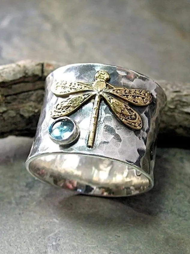 Dragonfly animals Alloy Ring