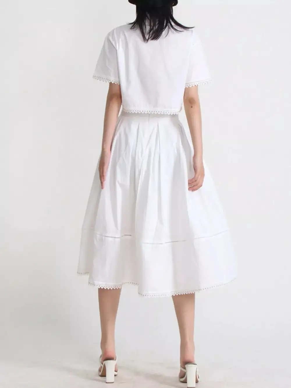 Comfort Button Front Short Sleeve Coordinated Shorts