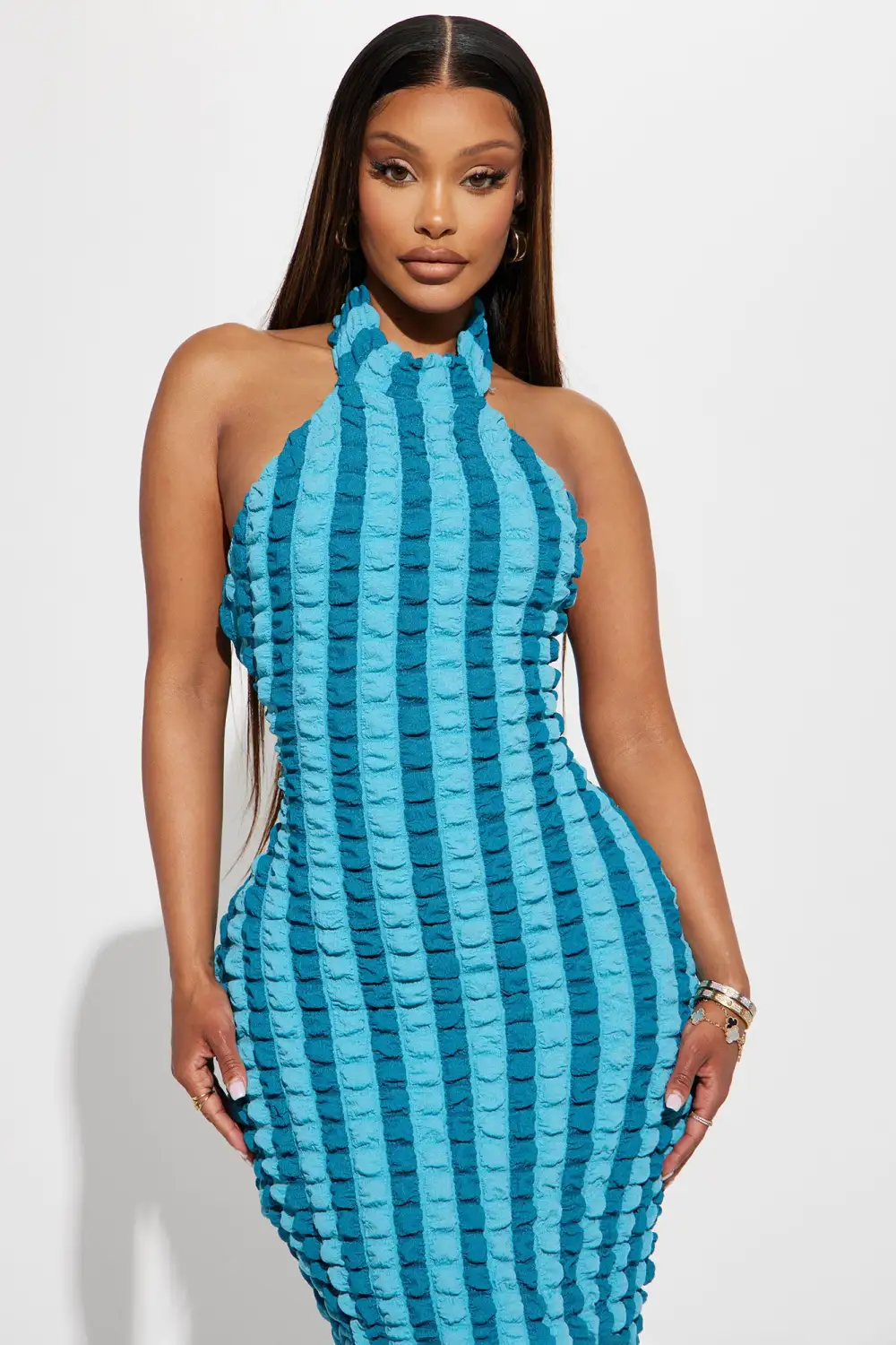 Sweet Treat Maxi Dress - Turquoise