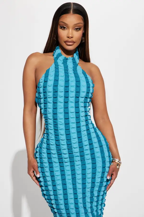 Sweet Treat Maxi Dress - Turquoise