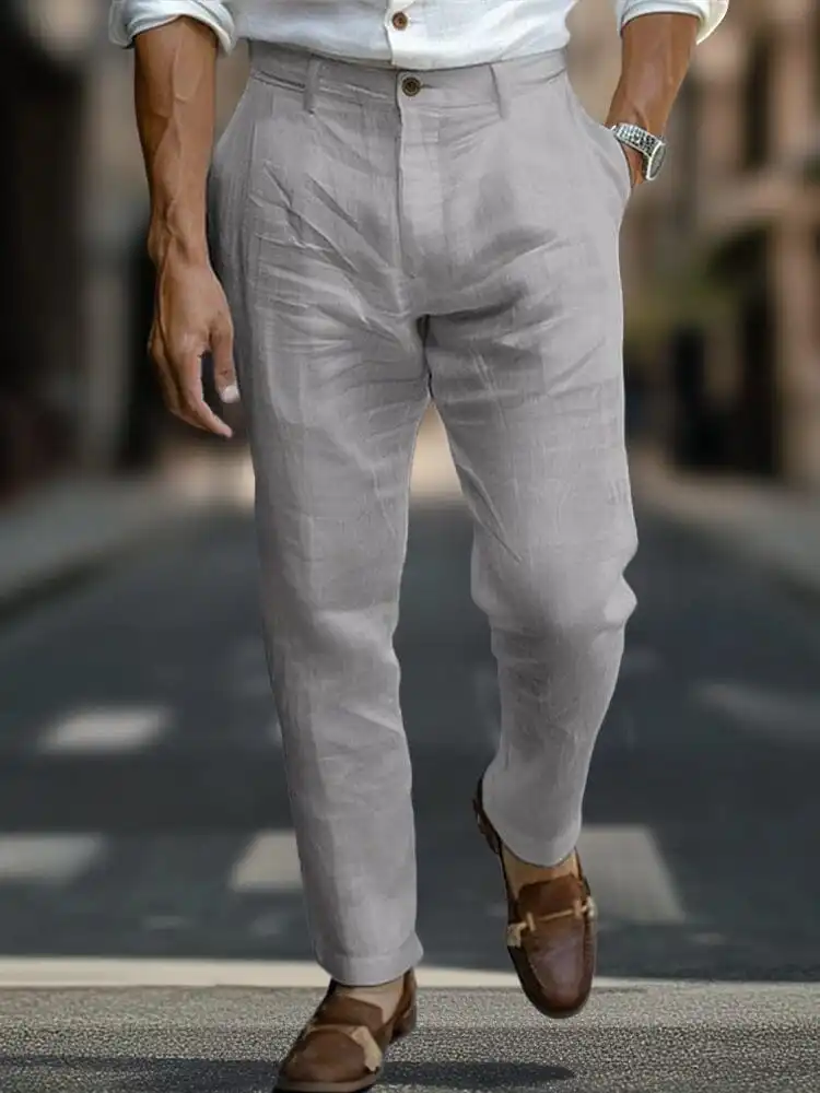 Modern Linen Blend Pants