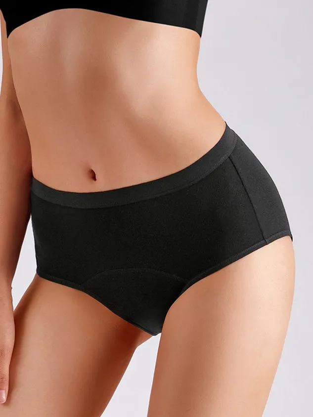 Women's Menstrual Period Briefs Girls Super Soft Postpartum Cotton Panties Underwear