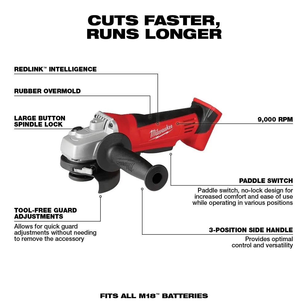 Milwaukee M18 18-Volt Lithium-Ion Cordless Combo Tool Kit (16-Tool) with Four 3.0 Ah Batteries, 1-Charger, 3-Tool Bag