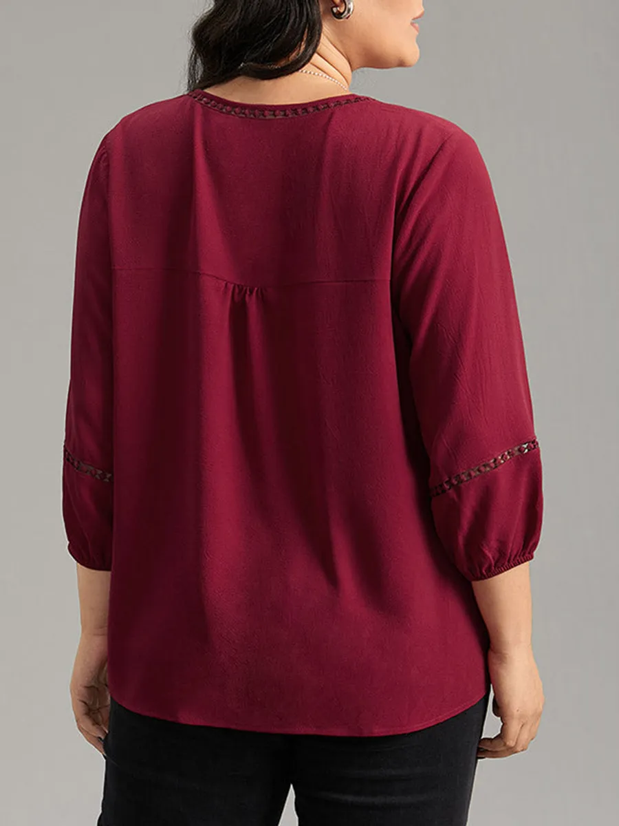 Red Patchwork Shirt