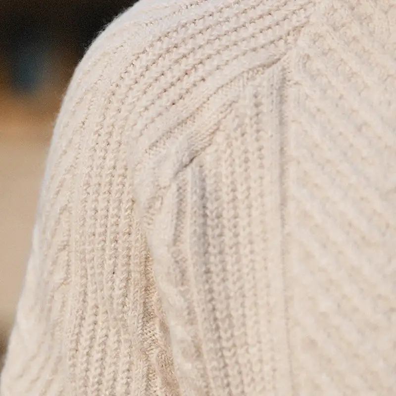 Collared Texture Knit Sweater