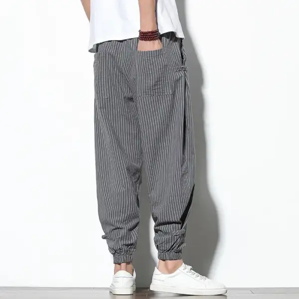 Men's Striped Tapered Jogger Pants