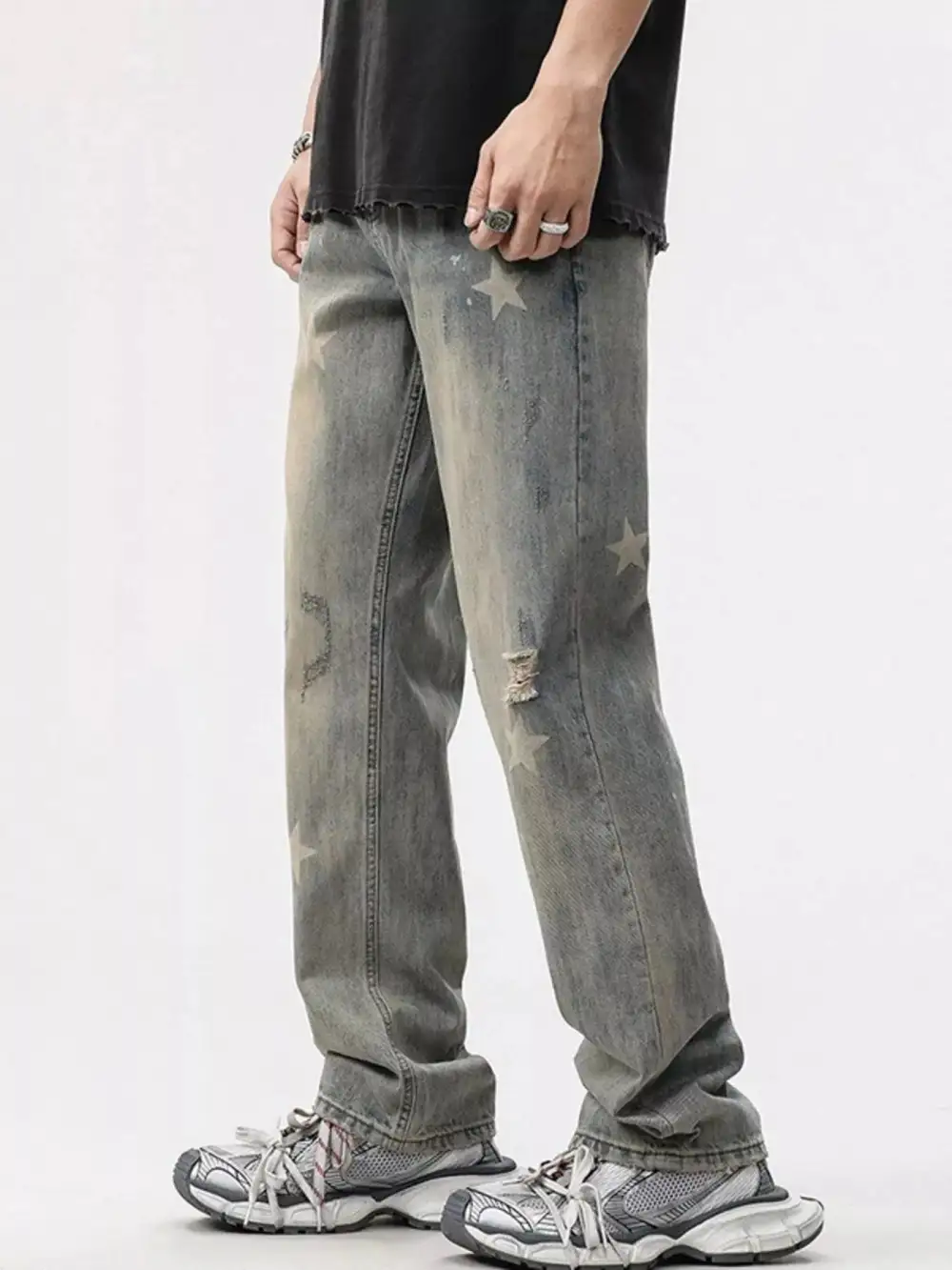 Star Wide Leg Jeans