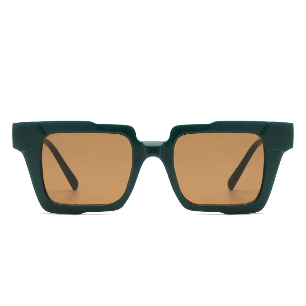 Square Geometric Flat-Top Sunglasses