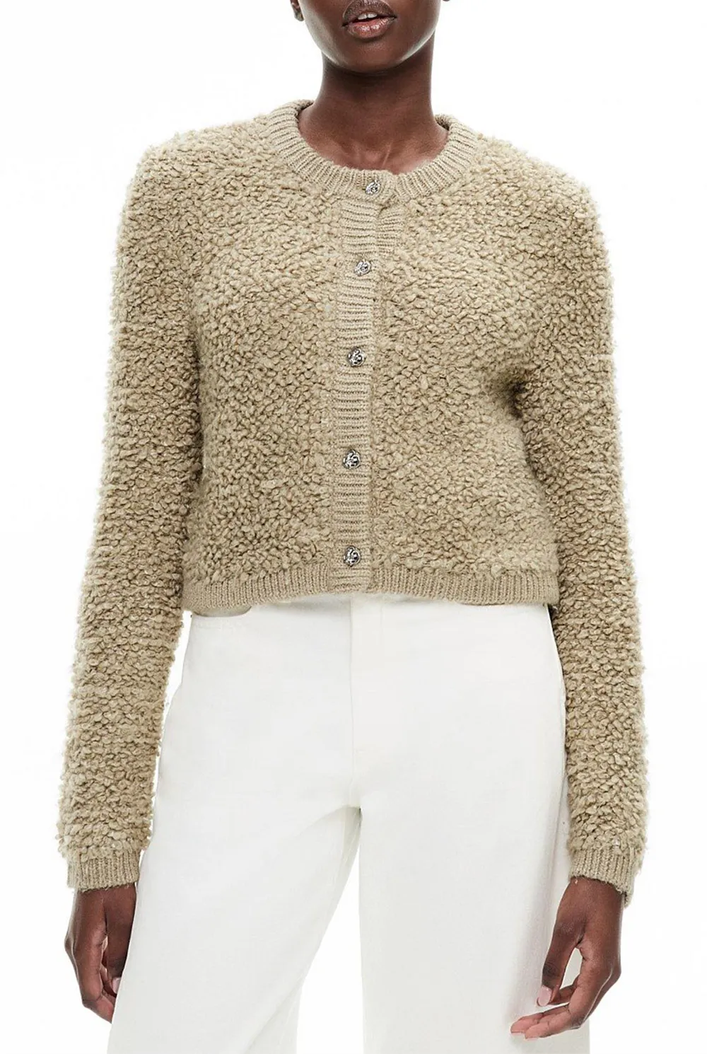 Knitted Fleece Cardigan